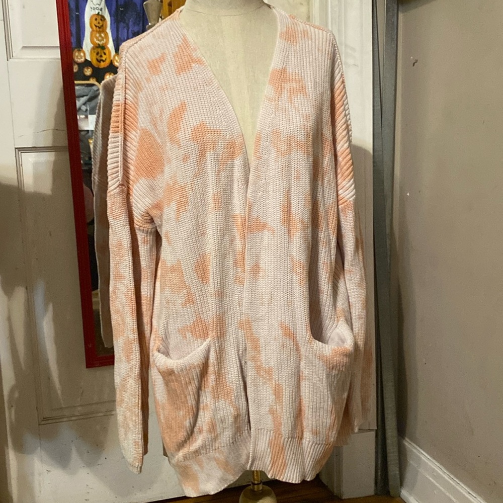 Cute pink and white cardigan from target